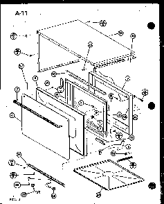 Section 3 Diagram and Parts List for RS-7A P75589-5M Amana Microwave