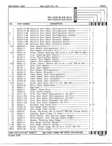 Doors Page 2 Diagram and Parts List for 19294A  Admiral Refrigerator