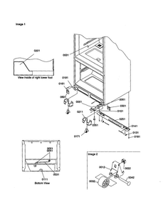Insulation And Roller Assembly Diagram and Parts List for BCI20TL-P1309701WL  Amana Refrigerator