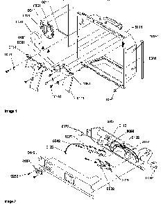 Ice/water Cavity And Electrical Bracket Assy Diagram and Parts List for SCD22TBL-P1303515WL  Amana Refrigerator