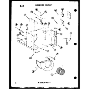 Interior Parts 4 Diagram and Parts List for 113-5N P54975-61R Amana Air Conditioner