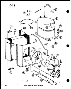 System And Air Parts 5 Diagram and Parts List for EPCG3010-1B P67470-2C Amana Heater
