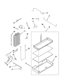 Lower Unit And Tube Parts Diagram and Parts List for JS42SEDUDW13  Jenn-Air Refrigerator