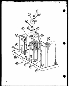 Compressor Diagram and Parts List for 1095R P69684-4R Amana Air Conditioner