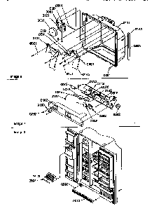 Ice And Water Cavity Diagram and Parts List for 57087-P1190815WL  Amana Refrigerator