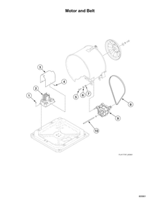 Motor/Belt Diagram and Parts List for AFNE9BSP115TN13  Speed Queen Washer