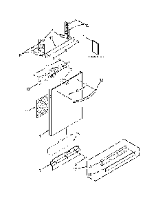 Door Panel Parts Diagram and Parts List for 66513972K105  Kenmore Dishwasher