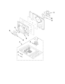 Part Location Diagram of W10284508 Whirlpool BASE