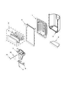 Part Location Diagram of W10403775 Whirlpool SEPARATOR