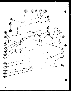 Door Diagram and Parts List for RC-10SE P76881-7M Amana Microwave