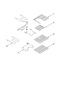 Rack And Element Parts Diagram and Parts List for MER6757BAS15  Maytag Range