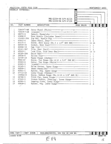 Fresh Food Door Page 2 Diagram and Parts List for 22304-0B  Admiral Refrigerator