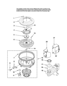 Pump And Motor Parts Diagram and Parts List for MDB8851AWS1  Maytag Dishwasher