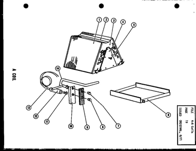 A Coil Diagram and Parts List for EA18CT P58197-1C Amana Air Conditioner