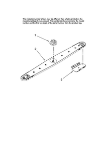 Lower Washarm Parts Diagram and Parts List for MDBH985AWB45  Maytag Dishwasher