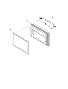 Freezer Door Parts Diagram and Parts List for AFF2534FEW5  Amana Refrigerator