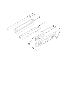 Control Panel Parts Diagram and Parts List for JDS9860CDS01  Jenn-Air Range