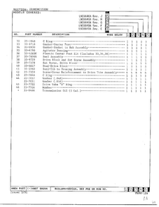 Transmission Page 5 Diagram and Parts List for 6640A  Norge Washer