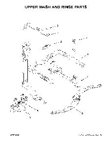 Upper Wash And Rinse Parts Diagram and Parts List for 66514819N611  Kenmore Dishwasher