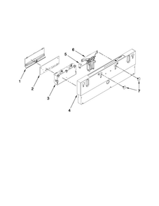Control Panel Parts Diagram and Parts List for JDB1275AWF0  Jenn-Air Dishwasher