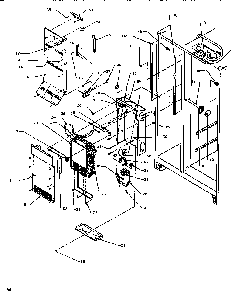 Evaporator & Air Handling Diagram and Parts List for SSD522SW-P1184702WW  Amana Refrigerator