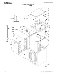 Part Location Diagram of W10366281 Whirlpool USE & CARE GUIDE