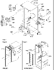 Cabinet Parts Diagram and Parts List for SRD520SW-P1186302WW  Amana Refrigerator