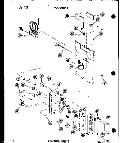 Control Parts Diagram and Parts List for ES216D-3MR P55417-43R Amana Air Conditioner
