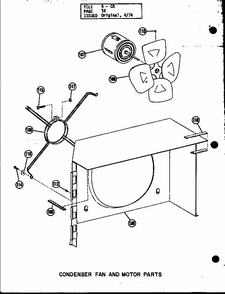 Condenser Fan And Motor Parts Diagram and Parts List for CR2-1 P55056-2C Amana Air Conditioner