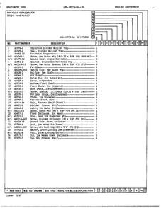 Freezer Compartment Page 2 Diagram and Parts List for 19972A  Admiral Refrigerator