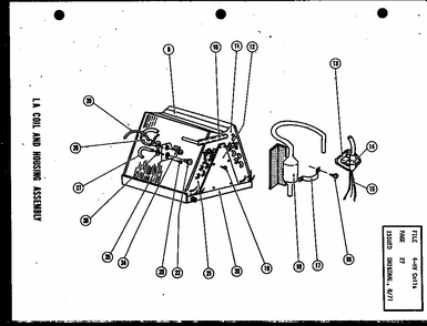 La Coil And Housingassembly (lah3a/p52799-2c) Diagram and Parts List for RF2,3 P53802-1C Amana Air Conditioner