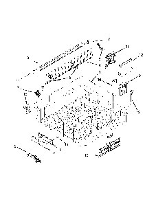 Upper Rack And Track Parts Diagram and Parts List for 66514749N511  Kenmore Dishwasher