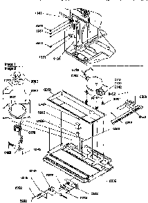 Machine Compartment Assembly Diagram and Parts List for 77275-P1311201WE  Amana Refrigerator