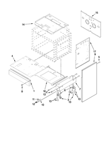 Part Location Diagram of WPW10145765 Whirlpool VENT-OVEN