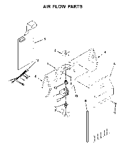 Part Location Diagram of W10694676 Whirlpool HARNS-WIRE