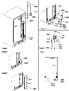 Cabinet Back Diagram and Parts List for SBDX520TW-P1313202WW  Amana Refrigerator
