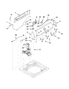 Part Location Diagram of W10593638 Whirlpool Push Button