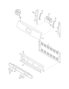 Backguard Diagram and Parts List for CRG3150PSA  Crosley Range