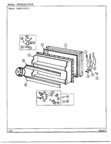 Part Location Diagram of 60602-11 Whirlpool Insert, handle