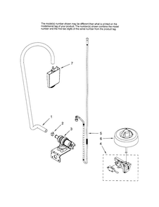 Fill & Overfill Diagram and Parts List for MDBS561AWB1  Maytag Dishwasher