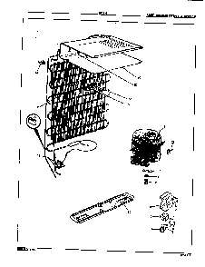 Unit Compartment & System Diagram and Parts List for RC5H E7S01 Maytag Refrigerator