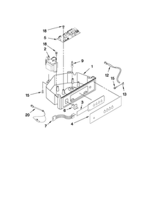 Part Location Diagram of W10282113 Whirlpool OVERLAY