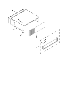 Top Grille And Unit Cover Parts Diagram and Parts List for JS42CXDUDB02  Jenn-Air Refrigerator