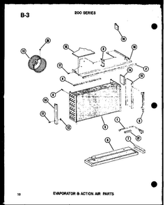 Section 8 Diagram and Parts List for 218-3K P67535-5R Amana Air Conditioner
