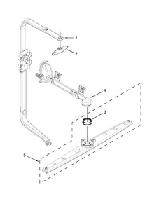 Upper Wash And Rinse Parts Diagram and Parts List for JDB8000AWB1  Jenn-Air Dishwasher