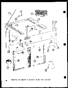 Automatic Installation Mounting Kit Diagram and Parts List for 113W-3W P54975-64R Amana Air Conditioner