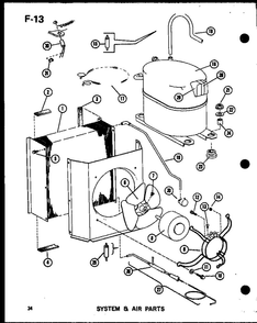 System And Air Parts 5 Diagram and Parts List for EPCG2408-1C P67470-14C Amana Heater