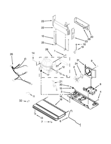Unit Parts Diagram and Parts List for AFI2539ERM01  Amana Refrigerator