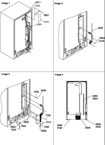 Cabinet Back Diagram and Parts List for SX22SW-P1190210WW  Amana Refrigerator