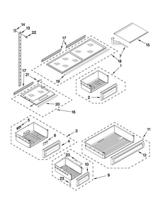 Part Location Diagram of W10203644 Whirlpool COVER